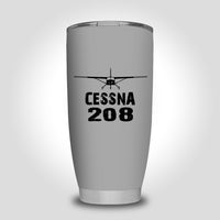 Thumbnail for Cessna 208 & Plane Designed Tumbler Travel Mugs