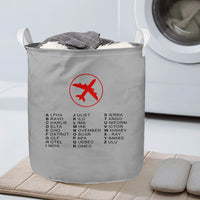 Thumbnail for Aviation Alphabet 2 Designed Laundry Baskets