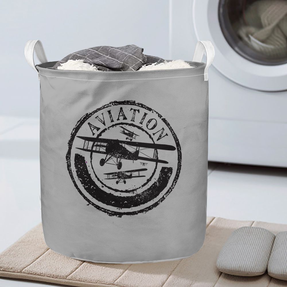 Aviation Lovers Designed Laundry Baskets