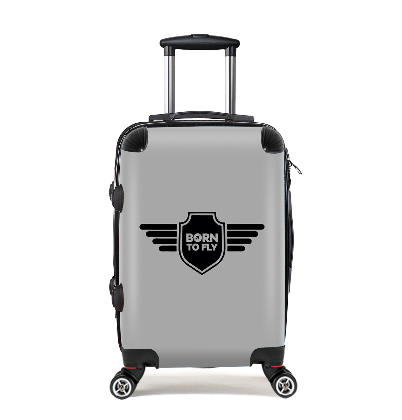 Born To Fly & Badge Designed Cabin Size Luggages