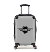 Thumbnail for Born To Fly & Badge Designed Cabin Size Luggages