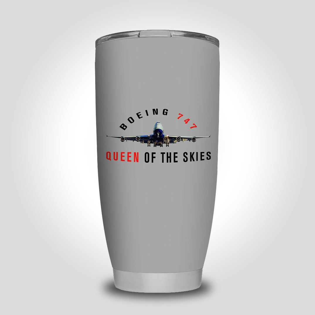 Boeing 747 Queen of the Skies Designed Tumbler Travel Mugs
