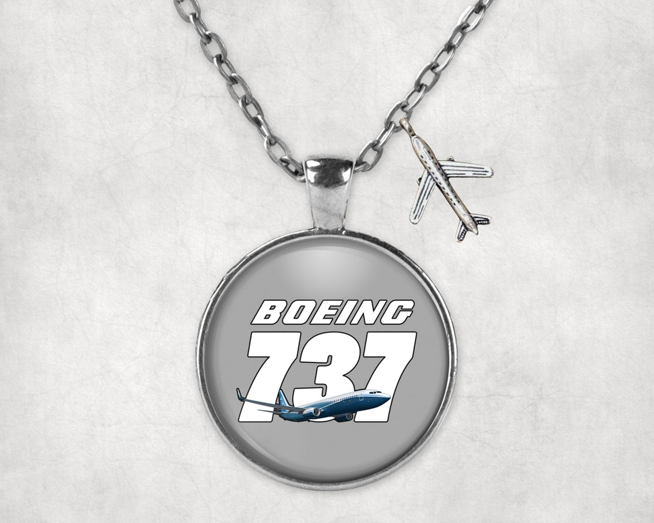 Super Boeing 737+Text Designed Necklaces