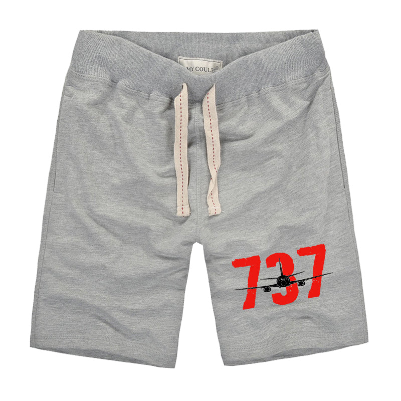 Boeing 737 Designed Designed Cotton Shorts