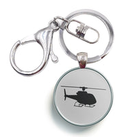 Thumbnail for Helicopter Designed Circle Key Chains