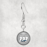 Thumbnail for Super Boeing 737+Text Designed Earrings