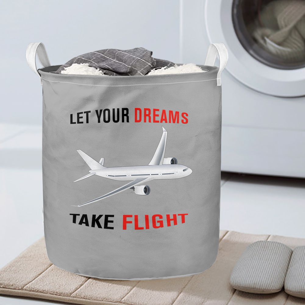 Let Your Dreams Take Flight Designed Laundry Baskets