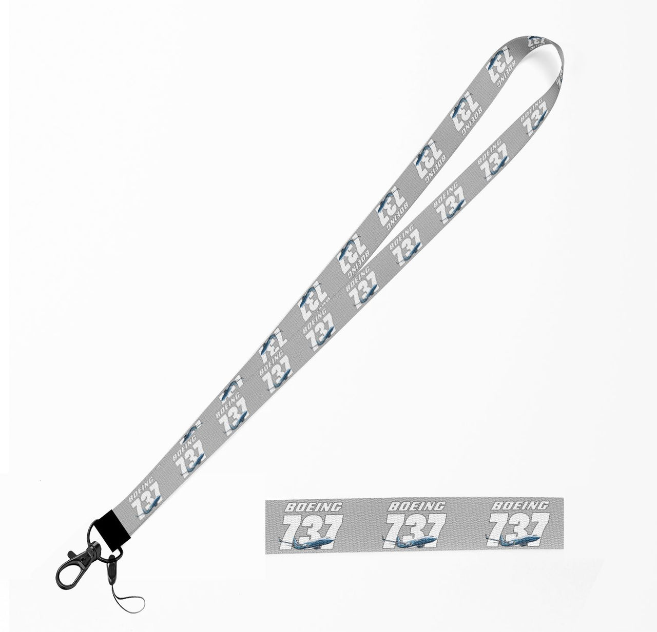 Super Boeing 737+Text Designed Lanyard & ID Holders
