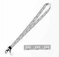 Thumbnail for Super Boeing 737+Text Designed Lanyard & ID Holders