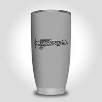 Thumbnail for Special Cessna Text Designed Tumbler Travel Mugs