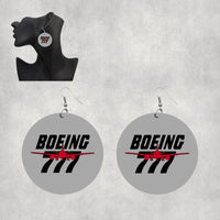 Thumbnail for Amazing Boeing 777 Designed Wooden Drop Earrings