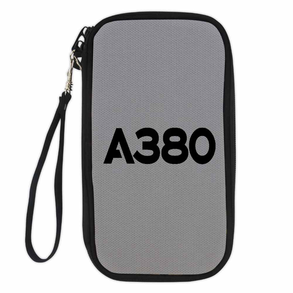 A380 Flat Text Designed Travel Cases & Wallets