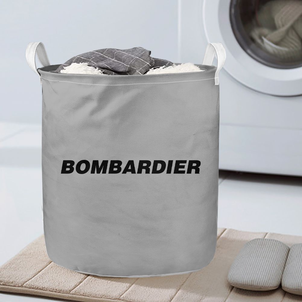 Bombardier & Text Designed Laundry Baskets