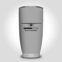 Thumbnail for Pilot In Progress (Cessna) Designed Tumbler Travel Mugs