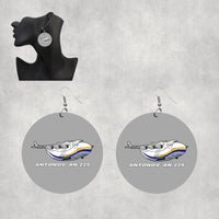 Thumbnail for Antonov AN-225 (17) Designed Wooden Drop Earrings