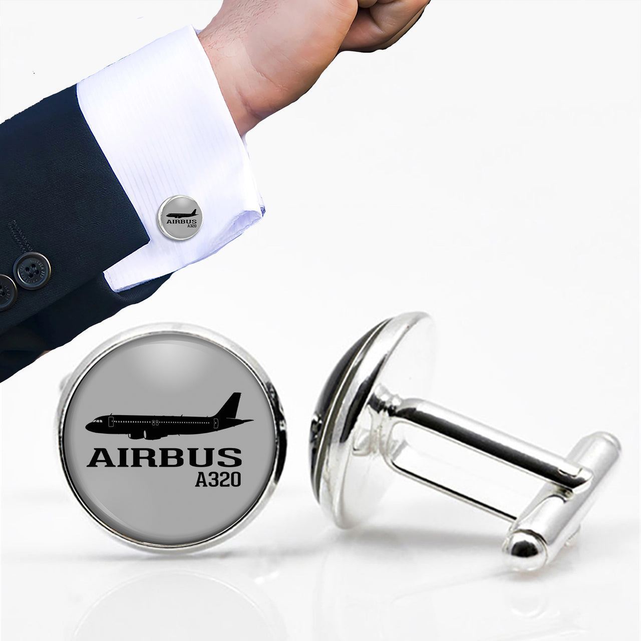 Airbus A320 Printed Designed Cuff Links
