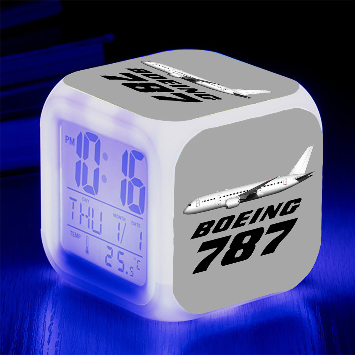 The Boeing 787 Designed "7 Colour" Digital Alarm Clock