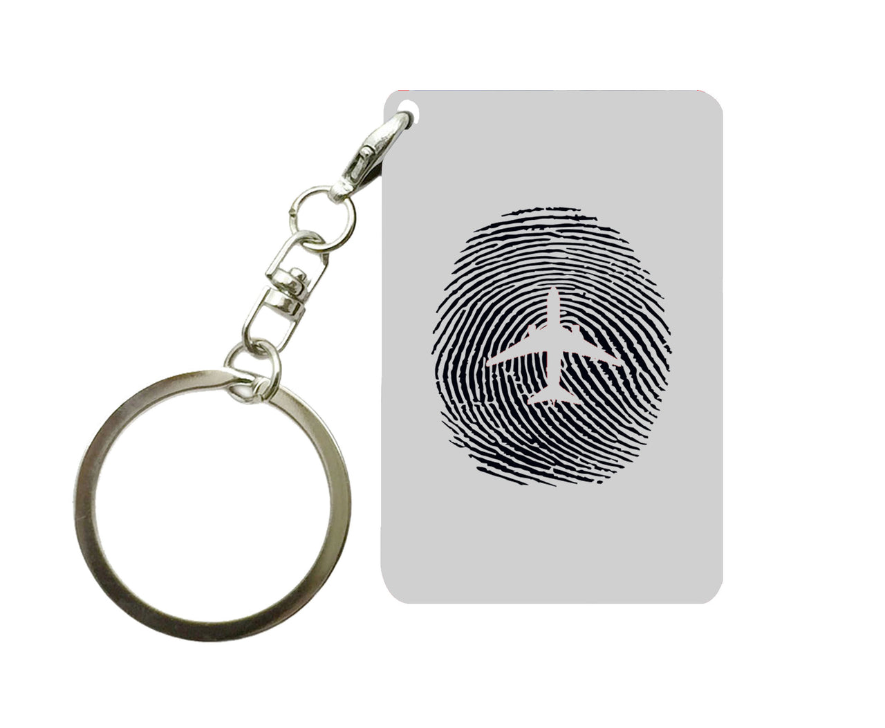 Aviation Finger Print Designed Key Chains