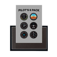 Thumbnail for Pilot's 6 Pack Designed Magnets