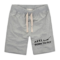 Thumbnail for Born To Fly Glider Designed Cotton Shorts