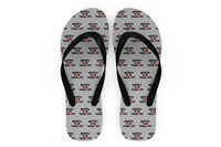 Thumbnail for Ready For Takeoff Designed Slippers (Flip Flops)