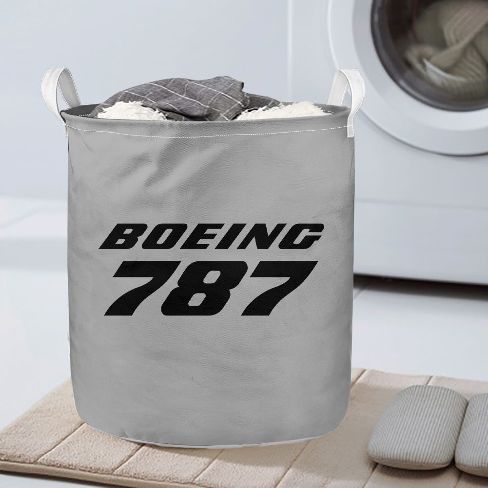 Boeing 787 & Text Designed Laundry Baskets