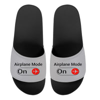 Thumbnail for Airplane Mode On Designed Sport Slippers