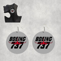 Thumbnail for Amazing Boeing 737 Designed Wooden Drop Earrings