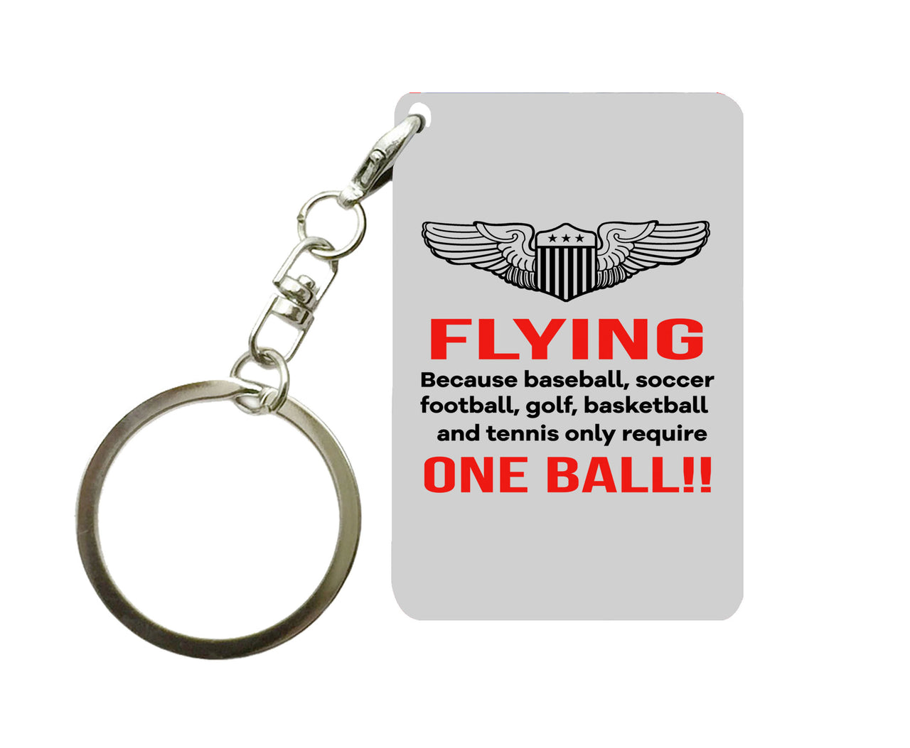 Flying One Ball Designed Key Chains