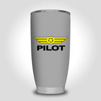 Thumbnail for Pilot & Badge Designed Tumbler Travel Mugs
