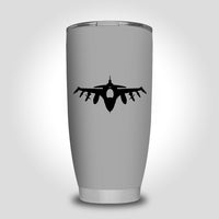 Thumbnail for Fighting Falcon F16 Silhouette Designed Tumbler Travel Mugs
