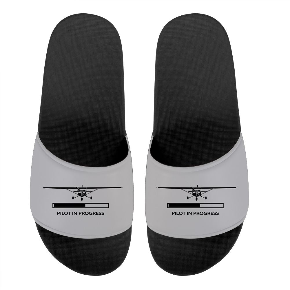 Pilot In Progress (Cessna) Designed Sport Slippers
