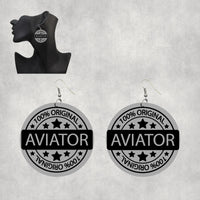 Thumbnail for 100 Original Aviator Designed Wooden Drop Earrings