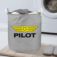 Thumbnail for Pilot & Badge Designed Laundry Baskets