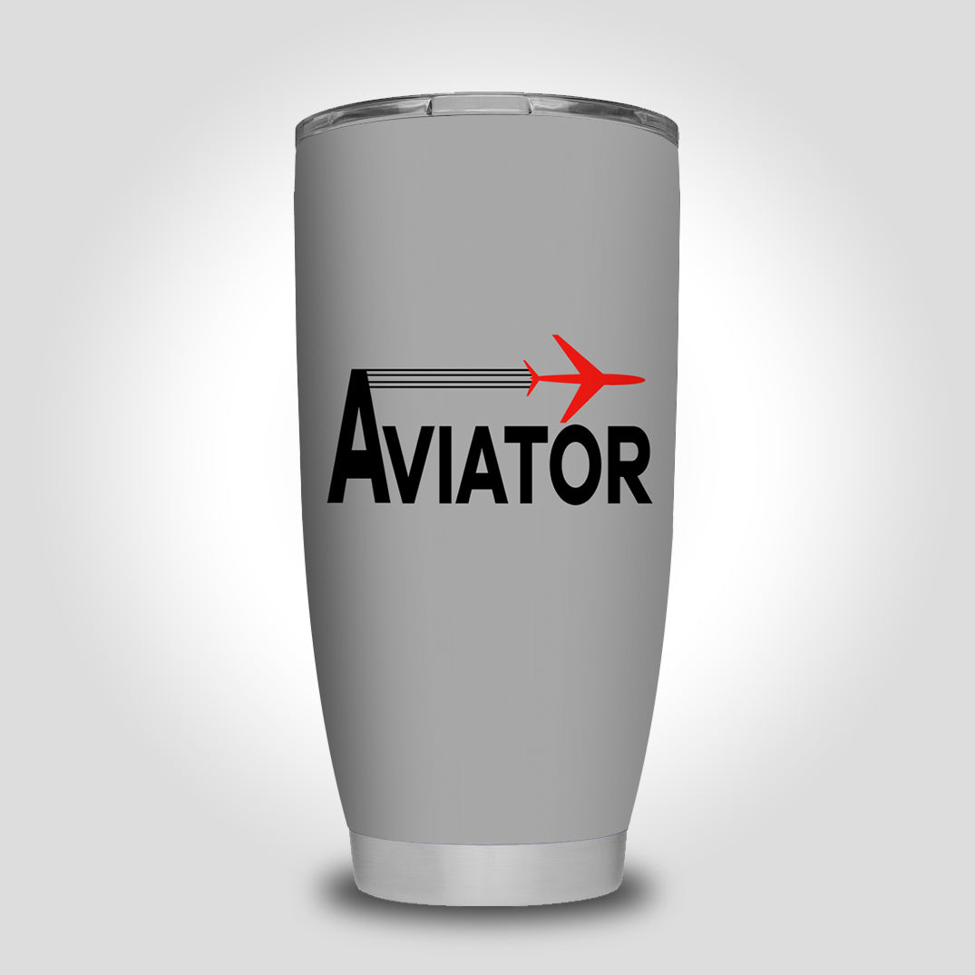 Aviator Designed Tumbler Travel Mugs