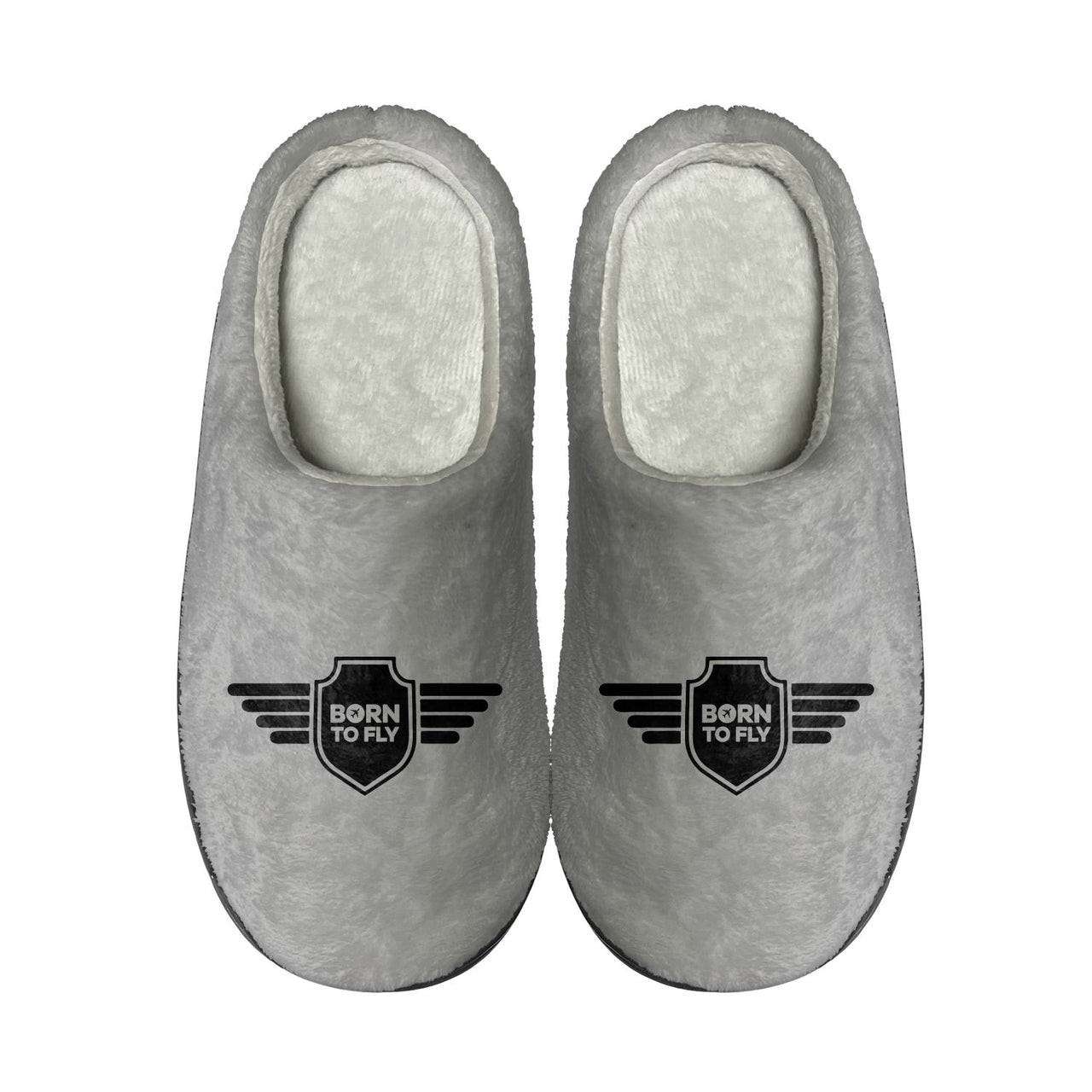 Born To Fly & Badge Designed Cotton Slippers