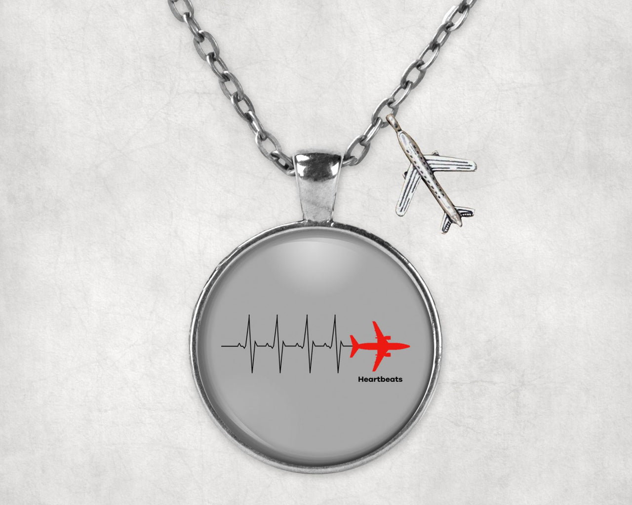 Aviation Heartbeats Designed Necklaces