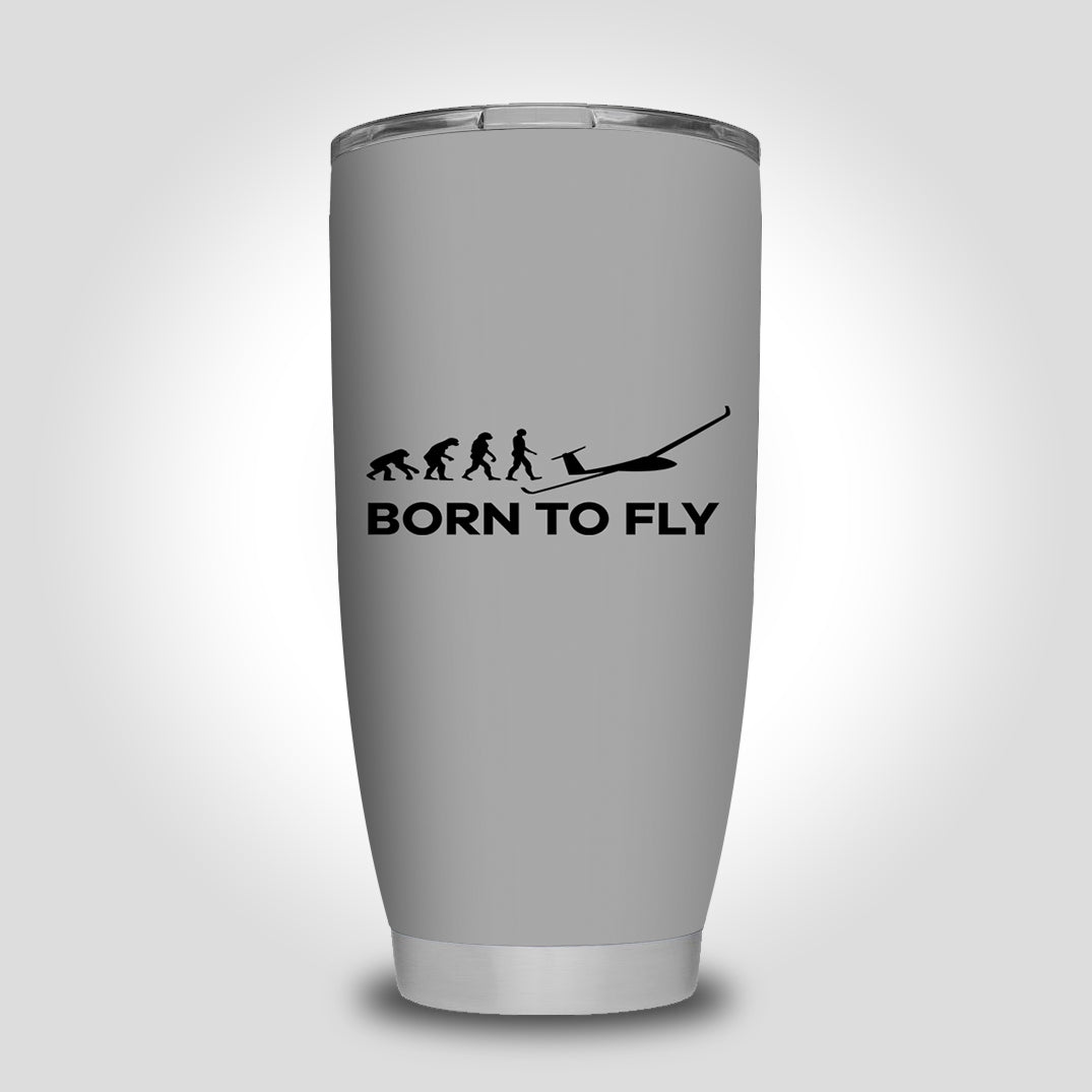 Born To Fly Glider Designed Tumbler Travel Mugs