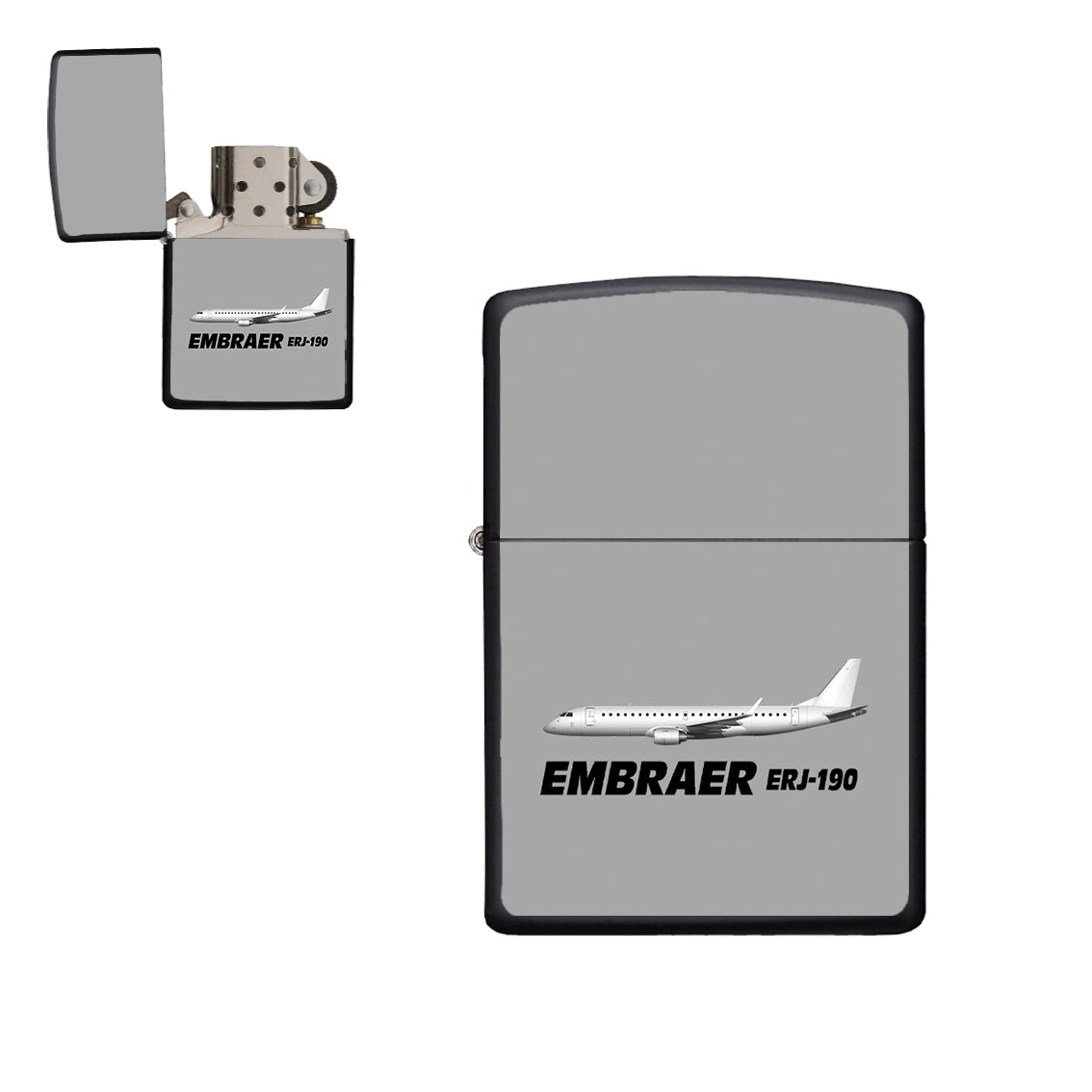 The Embraer ERJ-190 Designed Metal Lighters