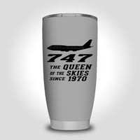 Thumbnail for Boeing 747 - Queen of the Skies (2) Designed Tumbler Travel Mugs