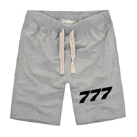 Thumbnail for 777 Flat Text Designed Cotton Shorts