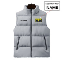 Thumbnail for Antonov & Text Designed Puffy Vests
