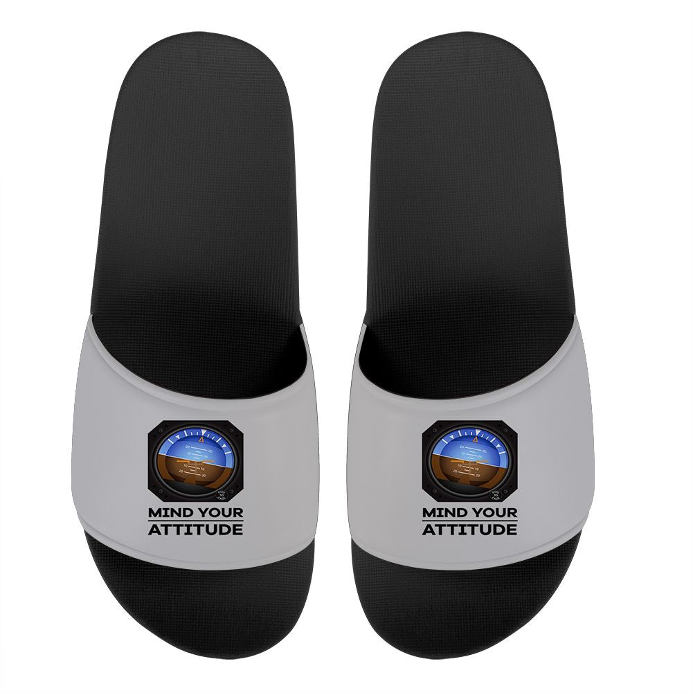 Mind Your Attitude Designed Sport Slippers
