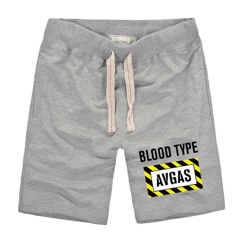 Blood Type AVGAS Designed Cotton Shorts