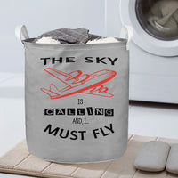 Thumbnail for The Sky is Calling and I Must Fly Designed Laundry Baskets