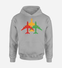 Thumbnail for Colourful 3 Airplanes Designed Hoodies