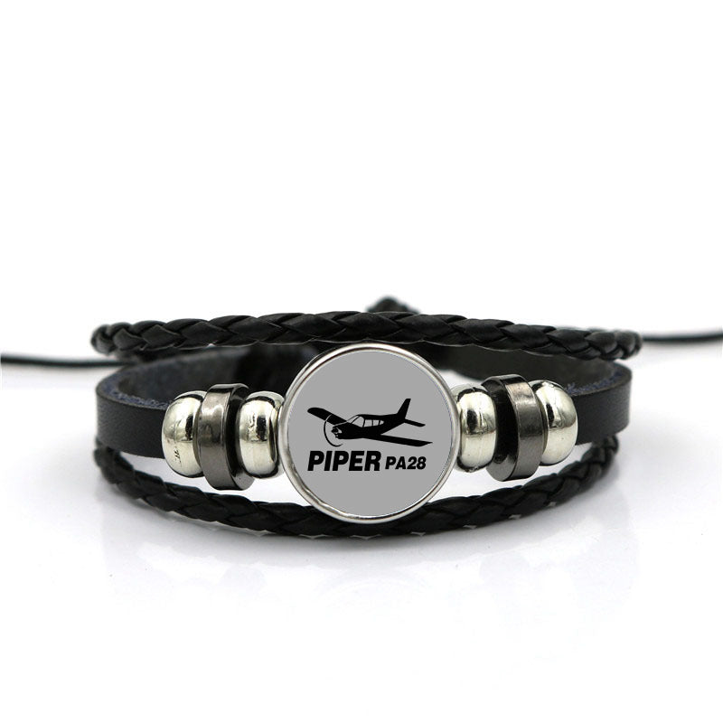 The Piper PA28 Designed Leather Bracelets