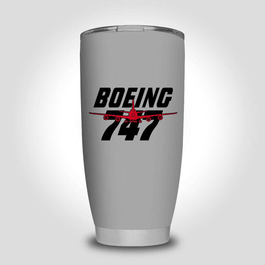 Amazing Boeing 747 Designed Tumbler Travel Mugs