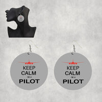 Thumbnail for Pilot (777 Silhouette) Designed Wooden Drop Earrings