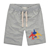 Thumbnail for Colourful 3 Airplanes Designed Cotton Shorts